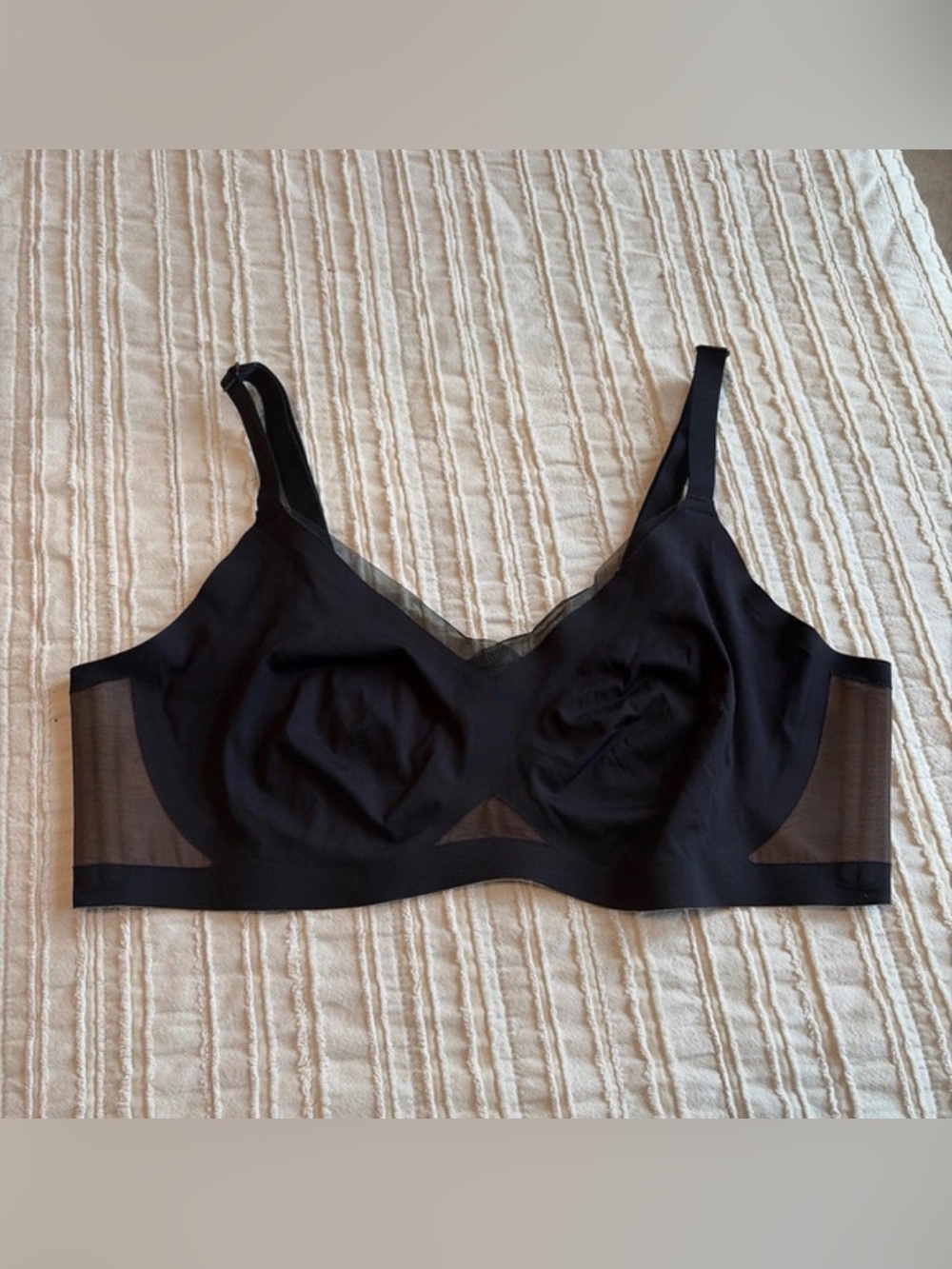 HoneyLove liftwear crossover Black wireless Bra Size 1X